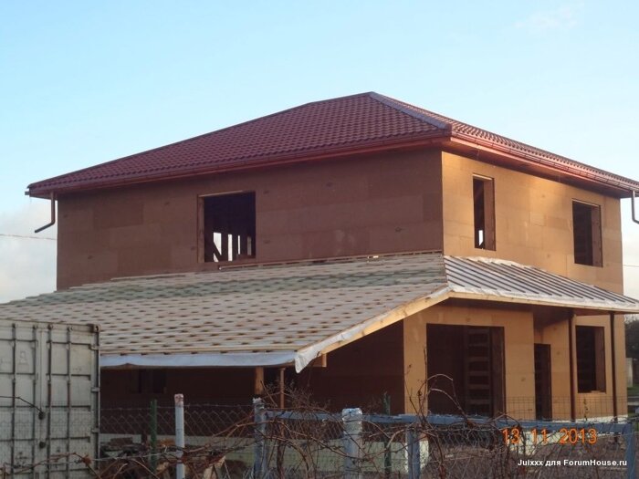 Строительство каркасного дома с применением плит Изоплат ISOPLAAT