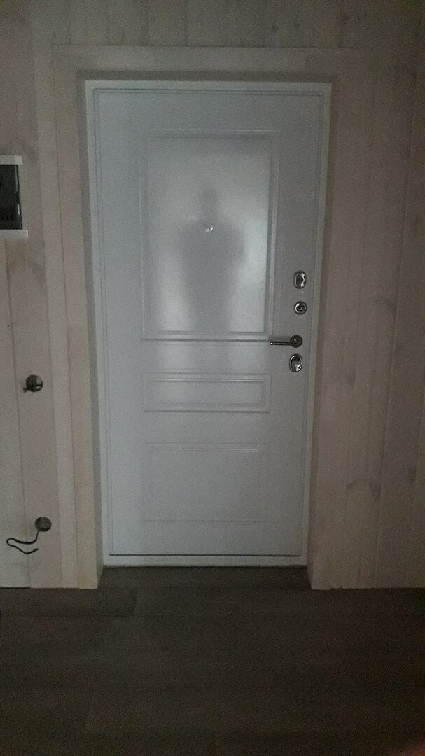 Входная дверь в каркасном доме
