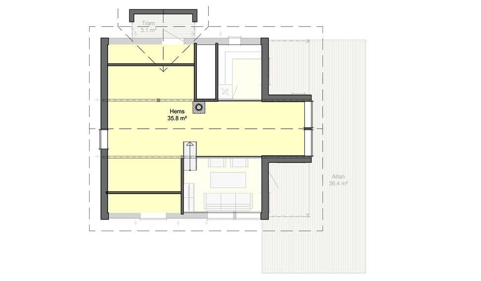 Аврора 916B планировка мансардного этажа