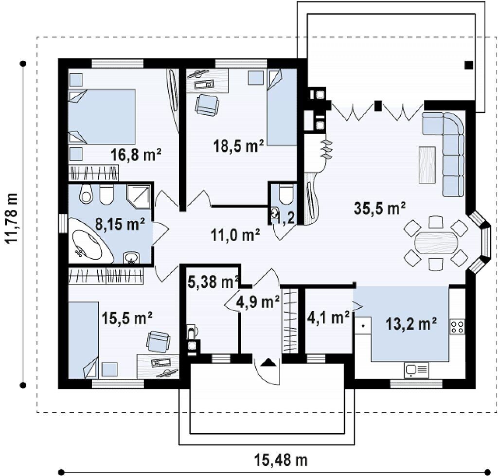 Z10 dk планировка одноэтажного дома