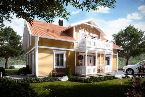 Шведский проект каркасного дома