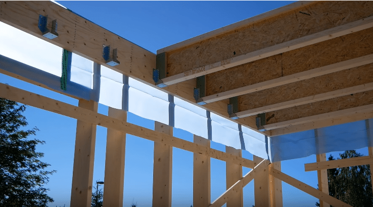 Пирог межэтажного перекрытия в каркасном доме с водяным тёплым полом ...