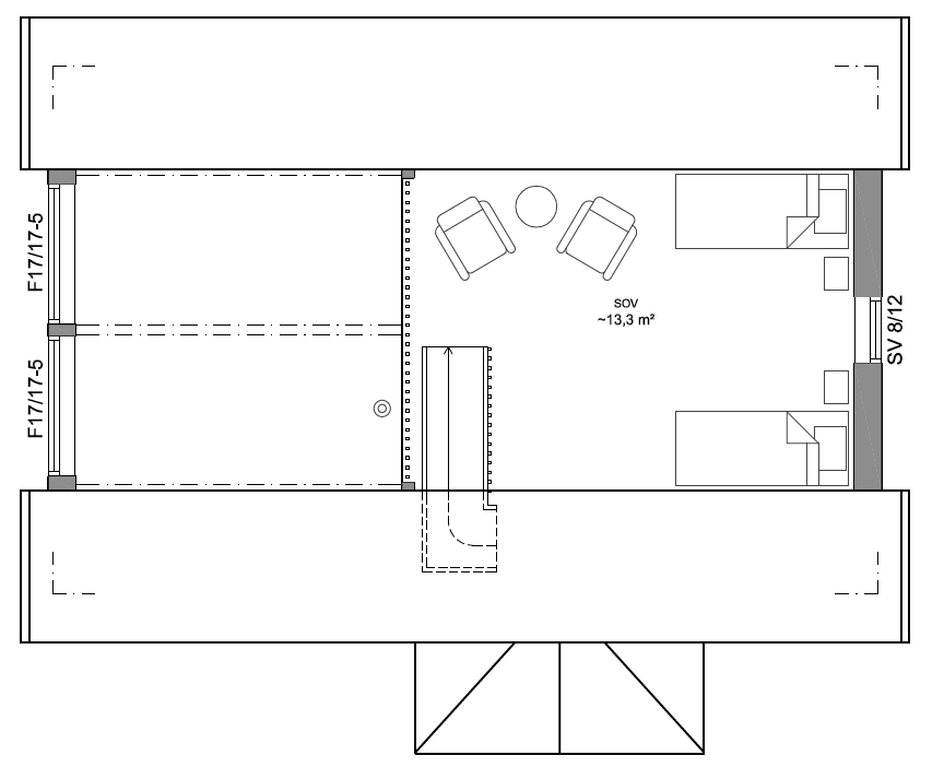 Худихус 35-64 FHV лофт планировка