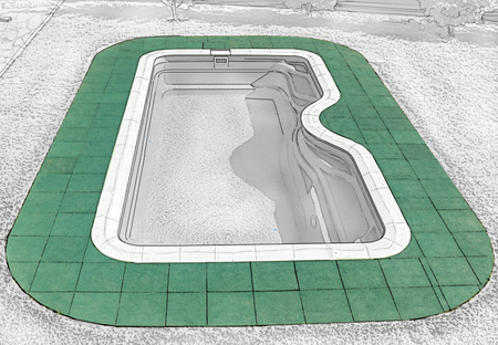 Rubblex Pool - резиновая плитка