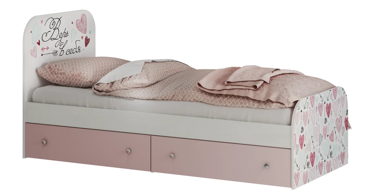Кровать с реечным настилом Малибу КР-10 Light 80х186