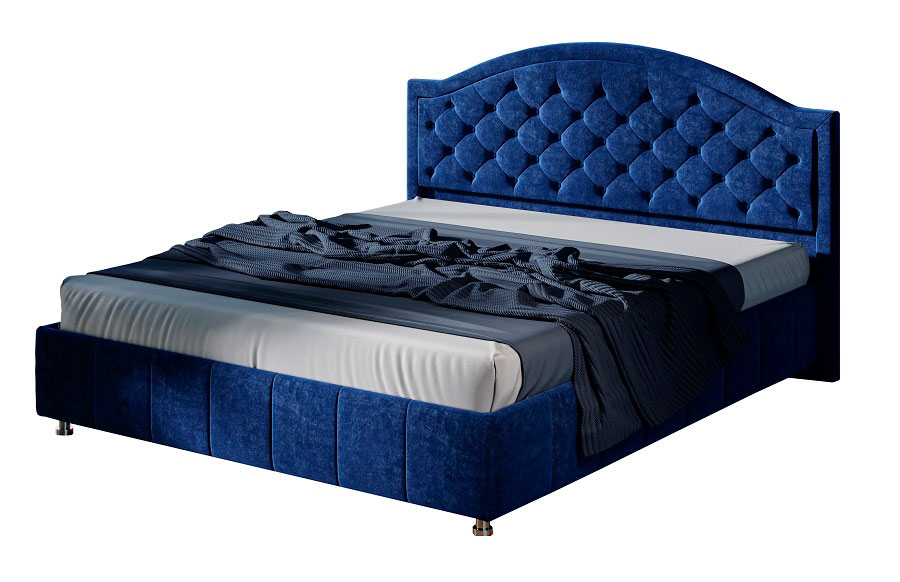 Кровать МК 57 модуль 295 ткань синяя
