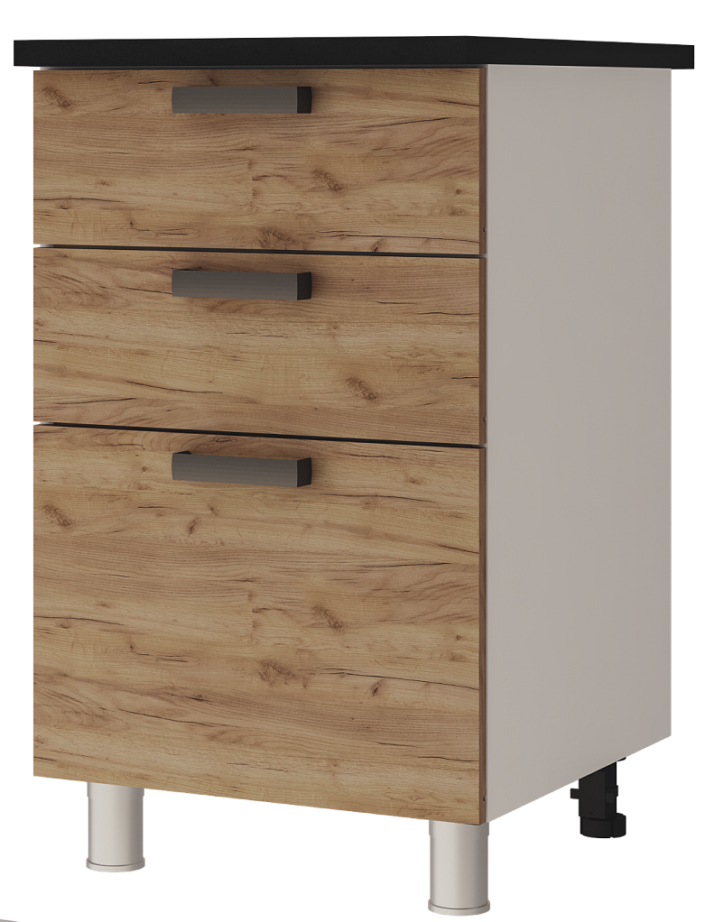 Шкаф-стол 5Р3 с 3-мя ящиками Крафт