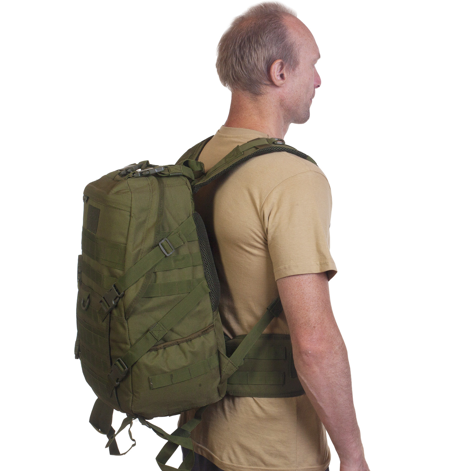 Рюкзак под снаряжение хаки-оливковый недорого