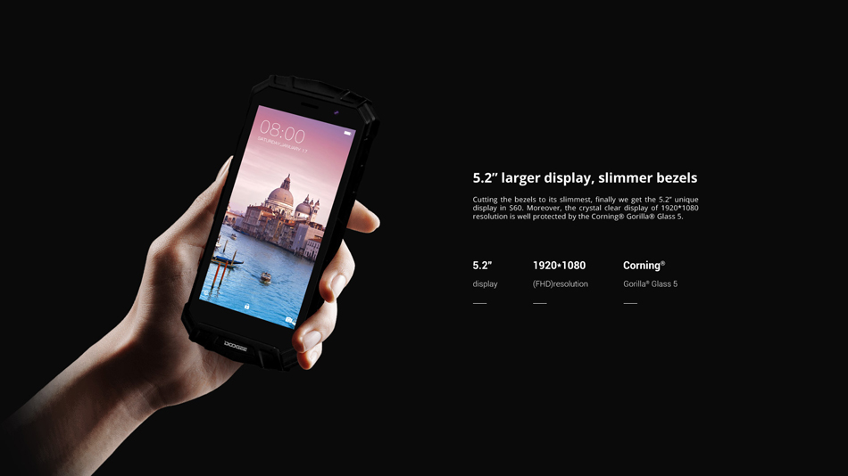 DOOGEE S60 5.2 дюймов Sharp IP68 6GB RAM 64GB ПЗУ MTK Helio P25 Octa Core 2.5GHz 5580MAh 4G Смартфон