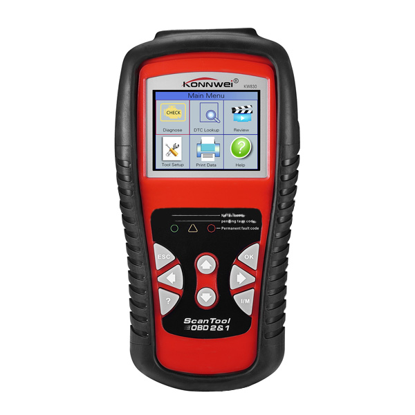 Konnwei KW830 obd2 автомобиля автомобильный двигатель батареи диагностический детектор код читателя