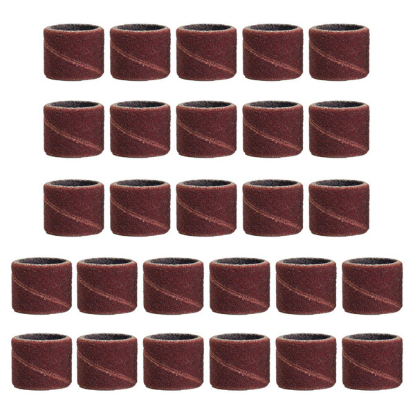 338pcs 3/8 1/4 1/2 шлифовальные ленты барабаны гильз 60 120 320 зернистости шлифовального барабана