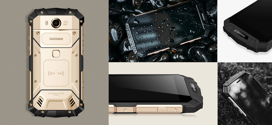 DOOGEE S60 5.2 дюймов Sharp IP68 6GB RAM 64GB ПЗУ MTK Helio P25 Octa Core 2.5GHz 5580MAh 4G Смартфон