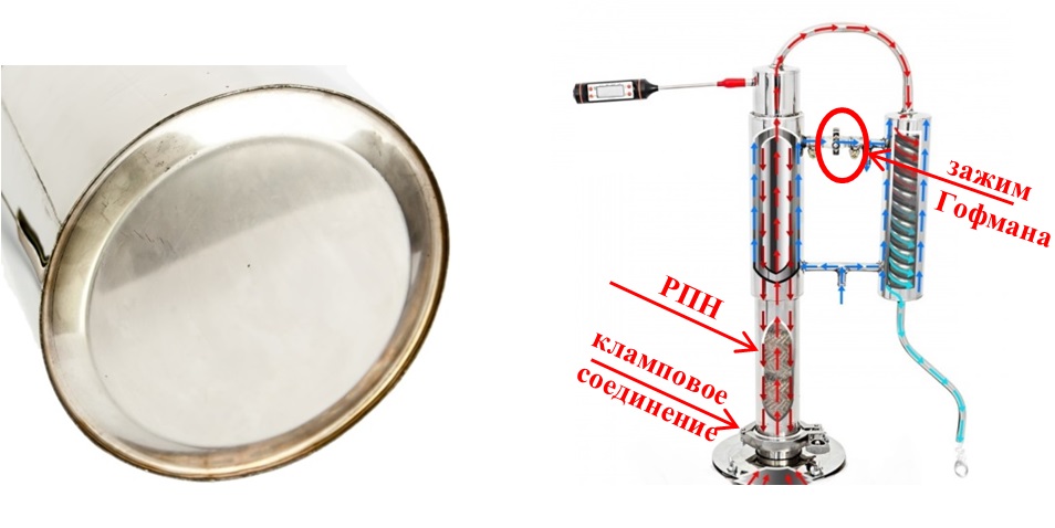 Что такое царга в самогонном аппарате. Дефлегматор стеклянный. Сухопарник для самогонного аппарата. Устройство самогонного аппарата с сухопарником чертежи. Холодильник димрота 1.