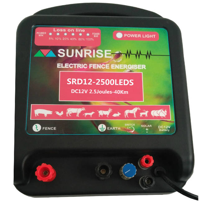Электропастух SUNRISE SRD12-2500LEDS