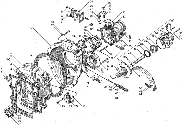Кпп ямз 239 с демультипликатором схема сборки