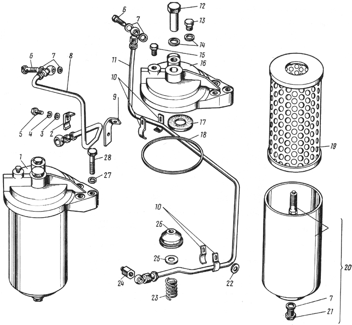 Замена масляного фильтра ямз 238 старого образца