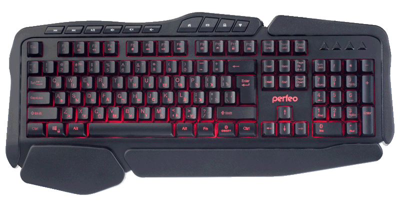 Клавиатура «STRIKE» Multimedia, GAME DESIGN с подсветкой 3 цветов USB PF_A4390