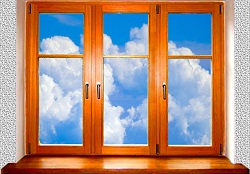 деревянное евроокно