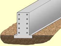 монолитный ленточный фундамент без заливки пола