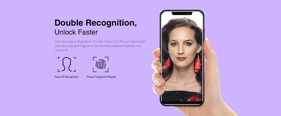 OUKITEL C12 Pro 6.18 Inch Android 8.1 3300mAh 2GB RAM 16GB ROM MT6739 1.3GHz Quad Core 4G Smartphone