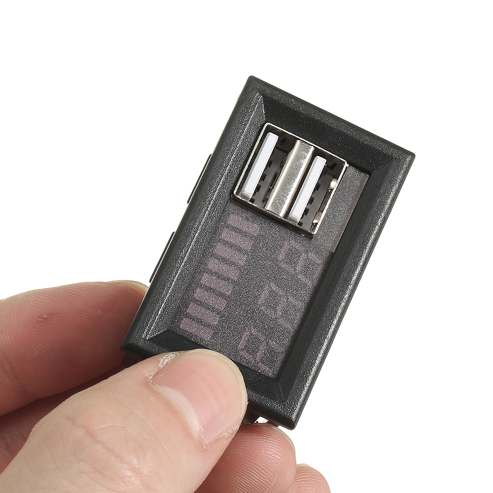 3шт Dual USB 12V Для 5V Модуль понижающего Батарея Индикатор Батарея Напряжение Дисплей Метр - фото 6