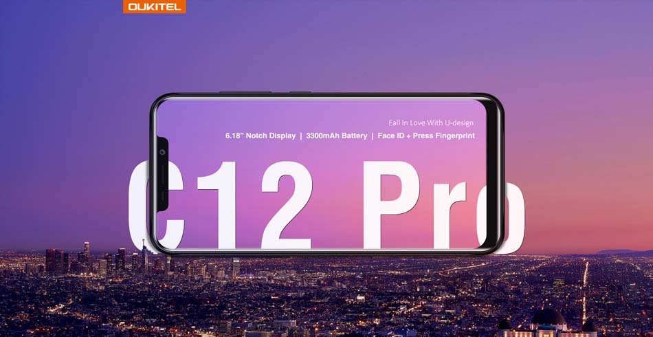 OUKITEL C12 Pro 6.18 Inch Android 8.1 3300mAh 2GB RAM 16GB ROM MT6739 1.3GHz Quad Core 4G Smartphone
