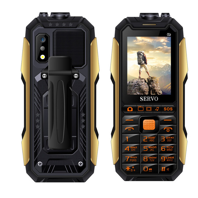 SERVO X7 2.4 '' 4000mAh Антенна Аналоговое изменение голоса телевизора Лазер Фонарик OTG 3 SIM-карты с функцией - фото 2