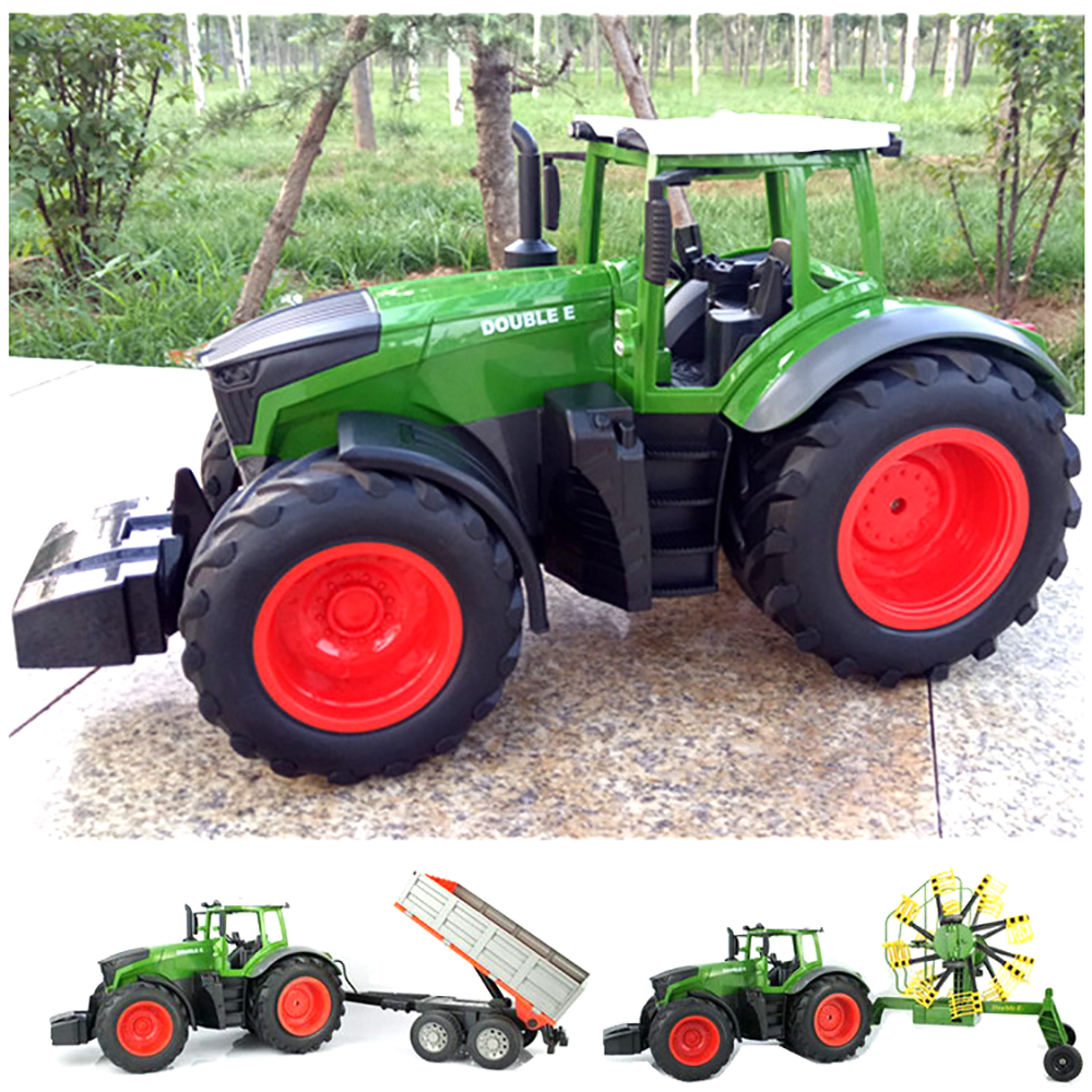 Double E E351 - 001 RC Car Truck Farm Tractor 2. 4G Trailer Dump Rake 4 Wheel Engineer Vehicle Toys