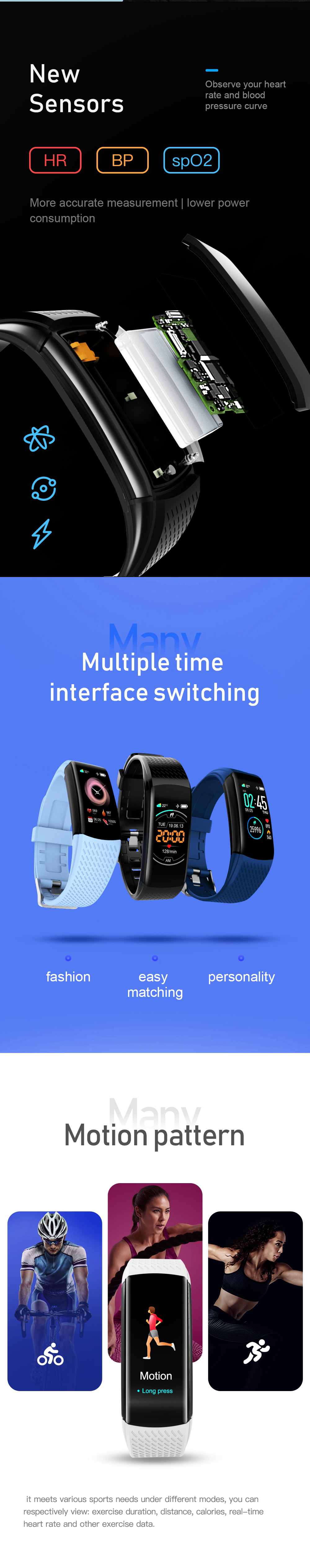 XANES C8 1.08 Водонепроницаемы Smart Watch Call Вибрация Спорт Фитнес Браслет Mi Band - фото 2