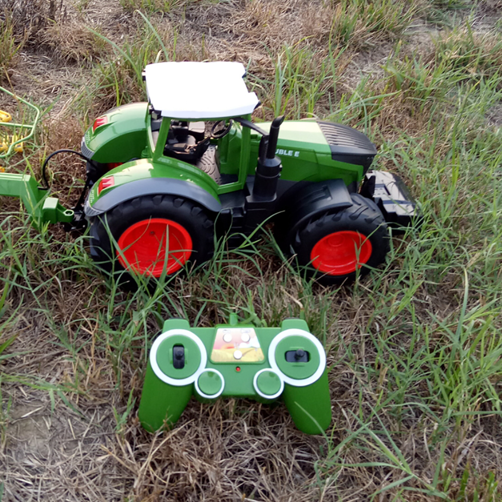 Double E E351 - 001 RC Car Truck Farm Tractor 2. 4G Trailer Dump Rake 4 Wheel Engineer Vehicle Toys