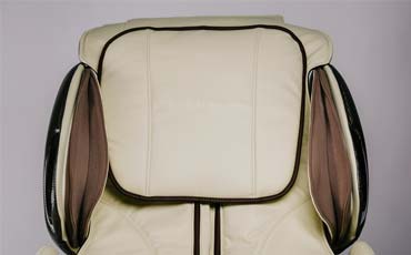 Двойная подушка-подголовник - Черное массажное кресло Richter Esprit